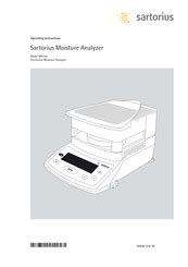 Sartorius MA150 Manuals 